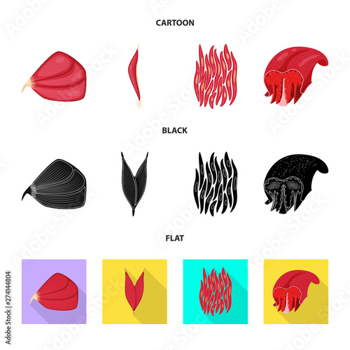 Vector illustration of fiber and muscular sign. Collection of fiber and body stock symbol for web.