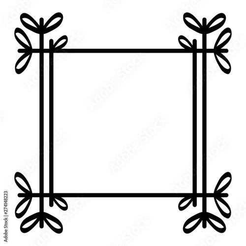 square frame decorative boho style
