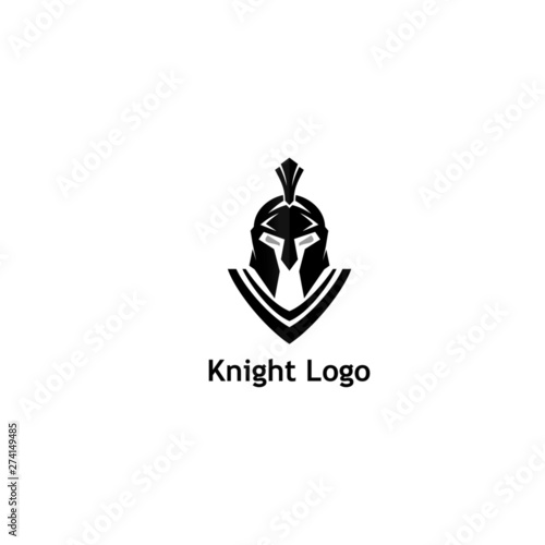 Warrior Knight Logo Stock Vector