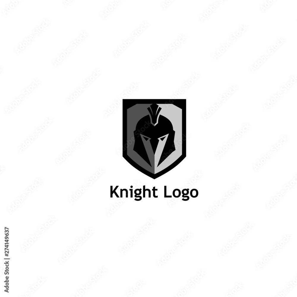 Warrior Knight Logo Stock Vector Warrior Knight Logo Stock Vector