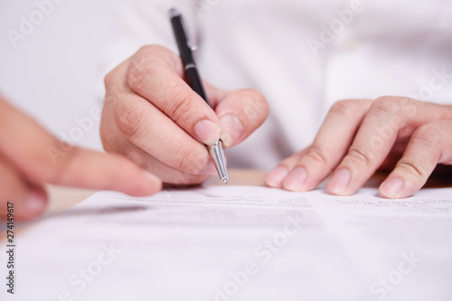 Photography Businessman Signing Contract