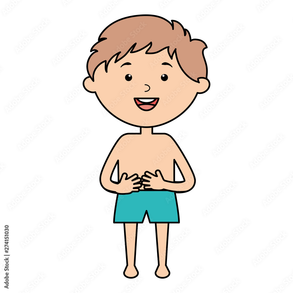 little boy with swimsuit character little boy with swimsuit character
