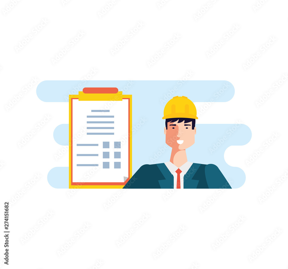 Isolated avatar of professional worker design Isolated avatar of professional worker design