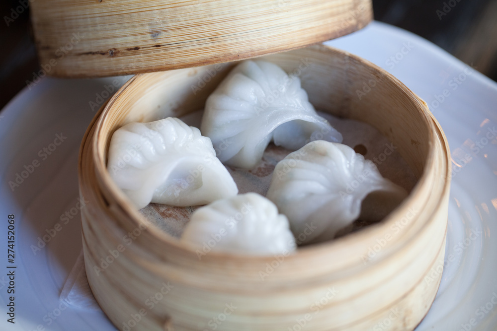 fresh steamed dumplings in a basket fresh steamed dumplings in a basket