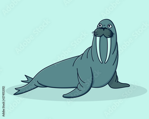 walrus vector character