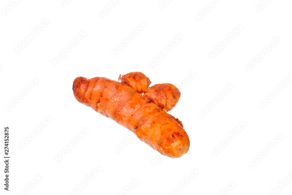 Fresh turmeric isolated on white background Fresh turmeric isolated on white background