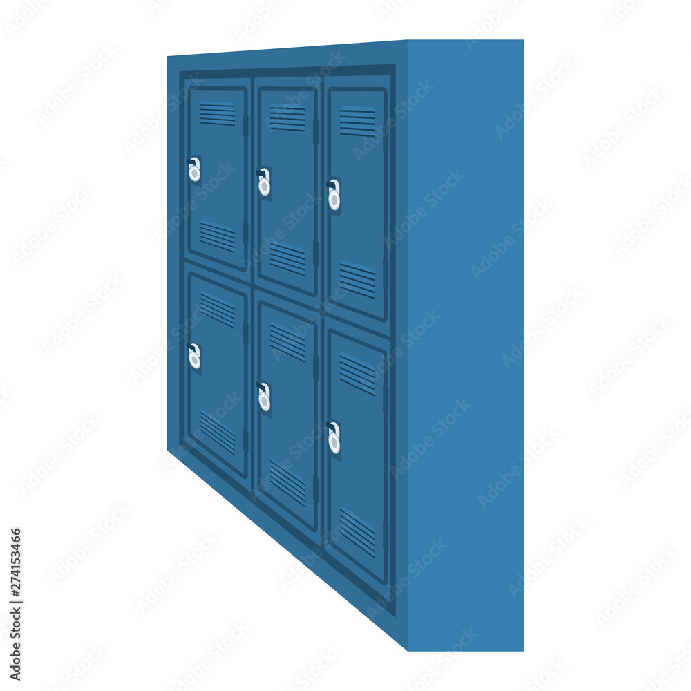set of lockers school with padlocks set of lockers school with padlocks