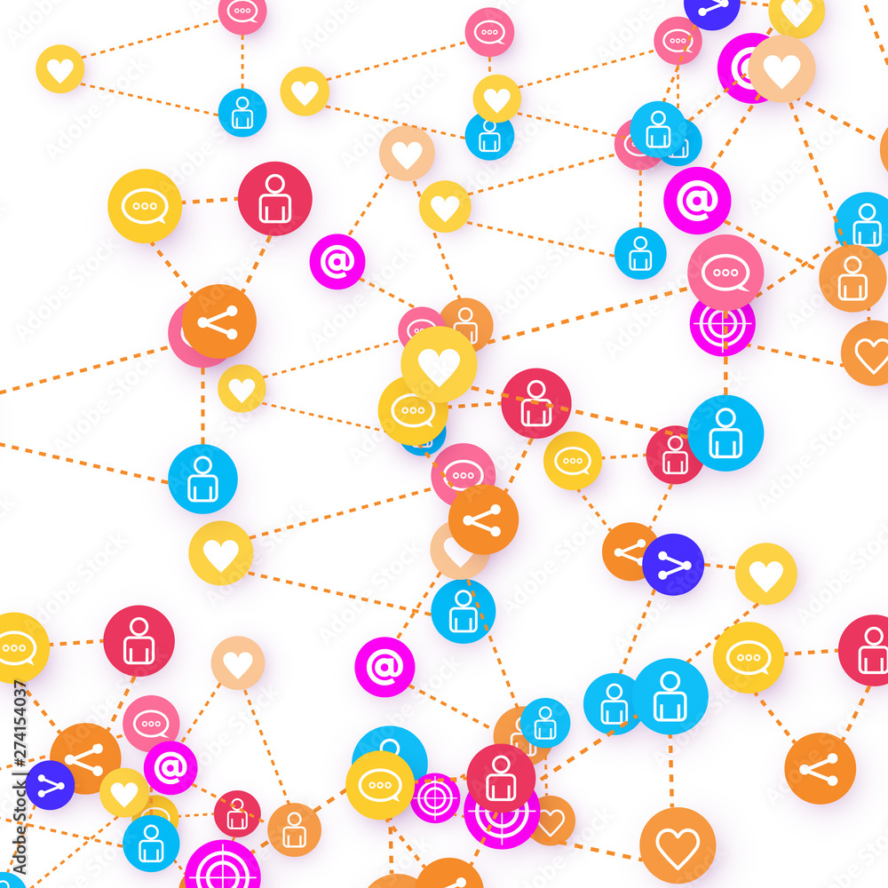 Social media marketing, Communication concept. Social media marketing, Communication concept.