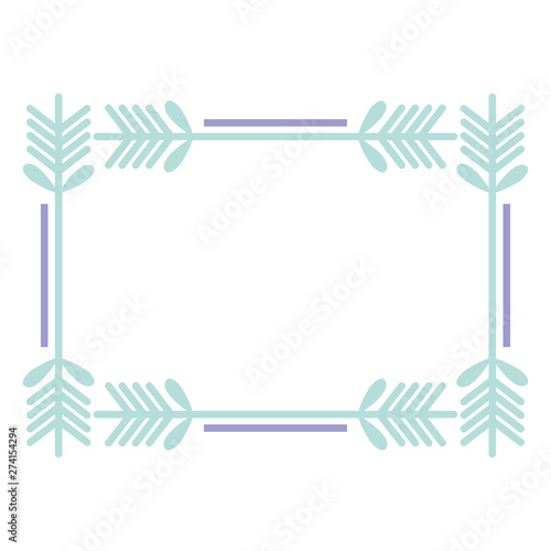 square frame decorative boho style