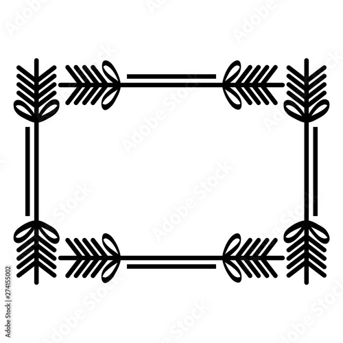 square frame decorative boho style