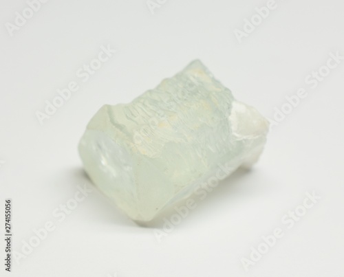 Aquamarine raw gemstone crystal photo