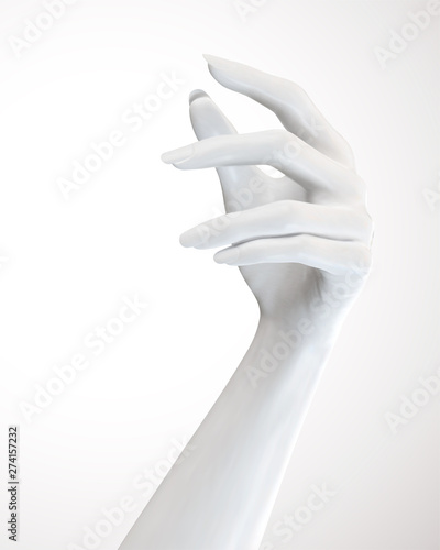 Cosmetic elegant hands gesture