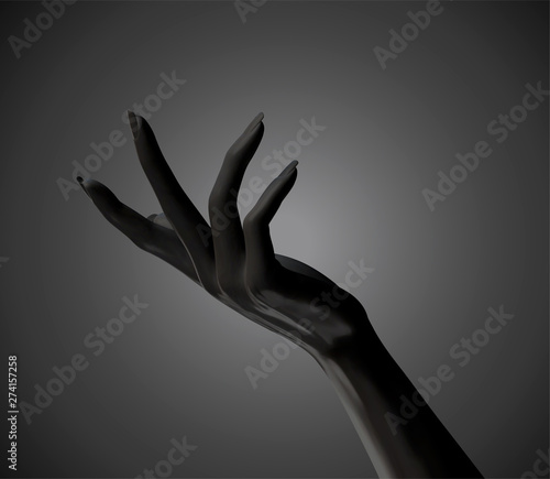 Cosmetic elegant hands gesture