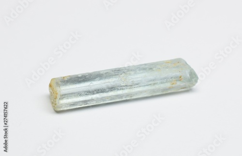 Aquamarine raw gemstone crystal photo