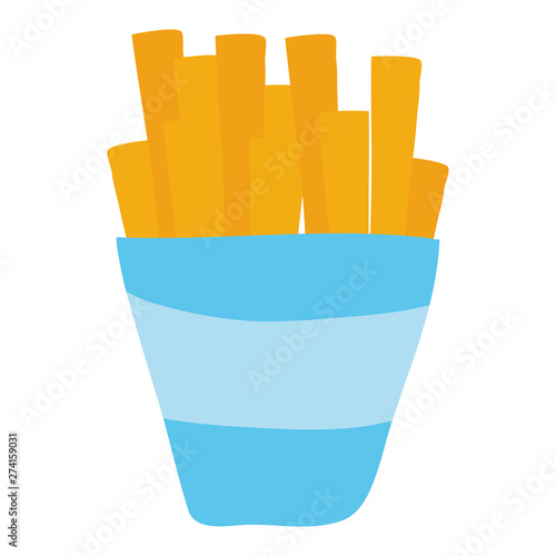 french frieds fast food icon