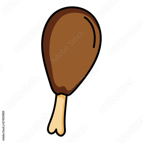 chicken thigh meat food icon