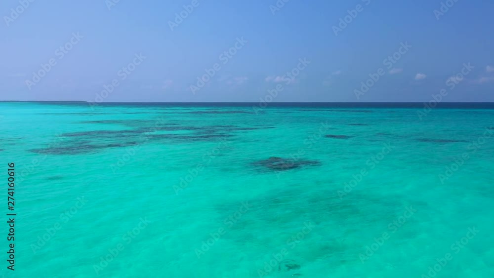 Dramatic Ocean View of the Horizon, Coral Reef Dramatic Ocean View of the Horizon, Coral Reef