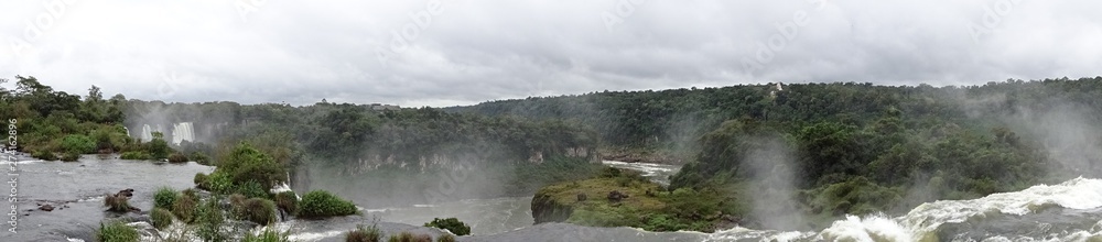 Iguazu Falls in Argentina and Brazil