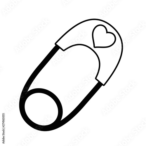 Isolated baby cloth pin design