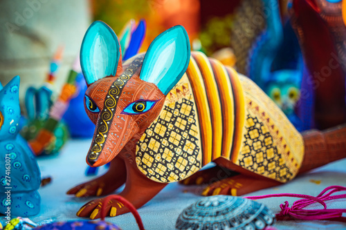 Alebrije, trancelate; Mexical art craft in Oaxaca