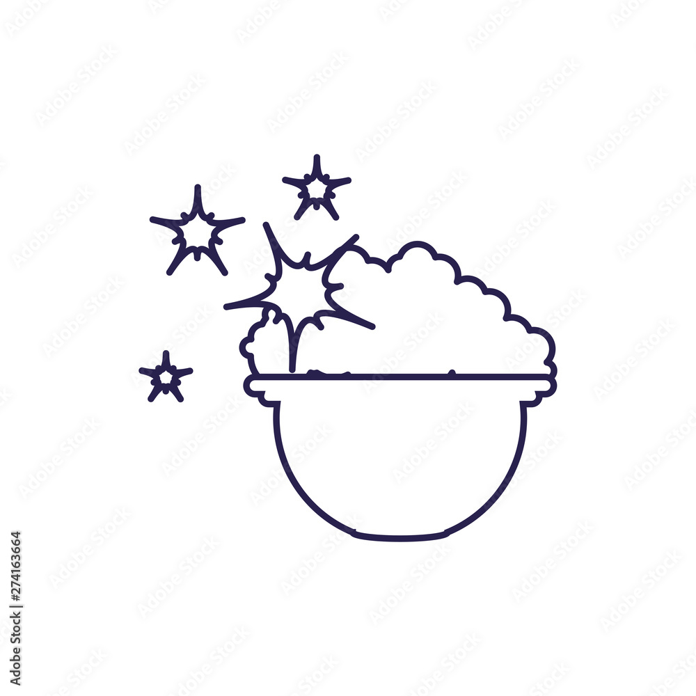 Isolated cleaning bucket with foam design Isolated cleaning bucket with foam design