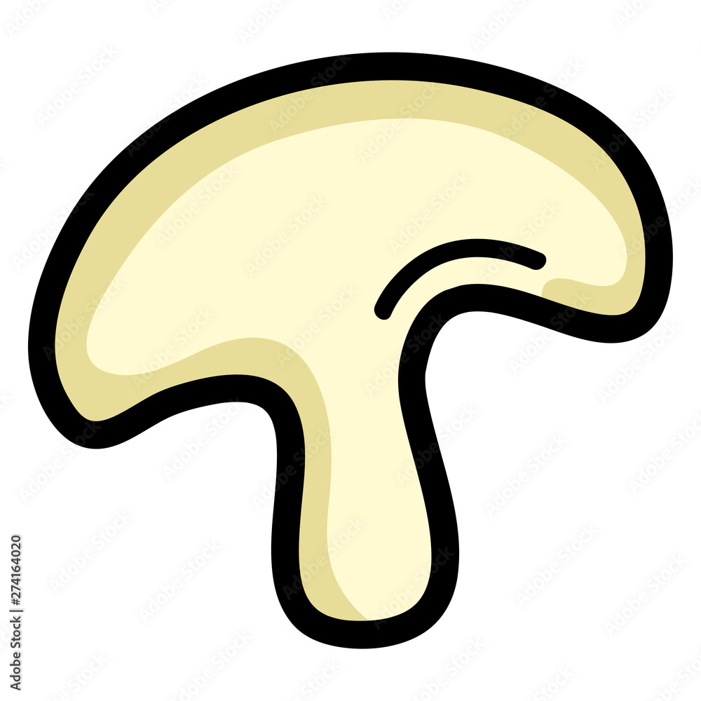 fresh mushroom vegetable isolated icon fresh mushroom vegetable isolated icon