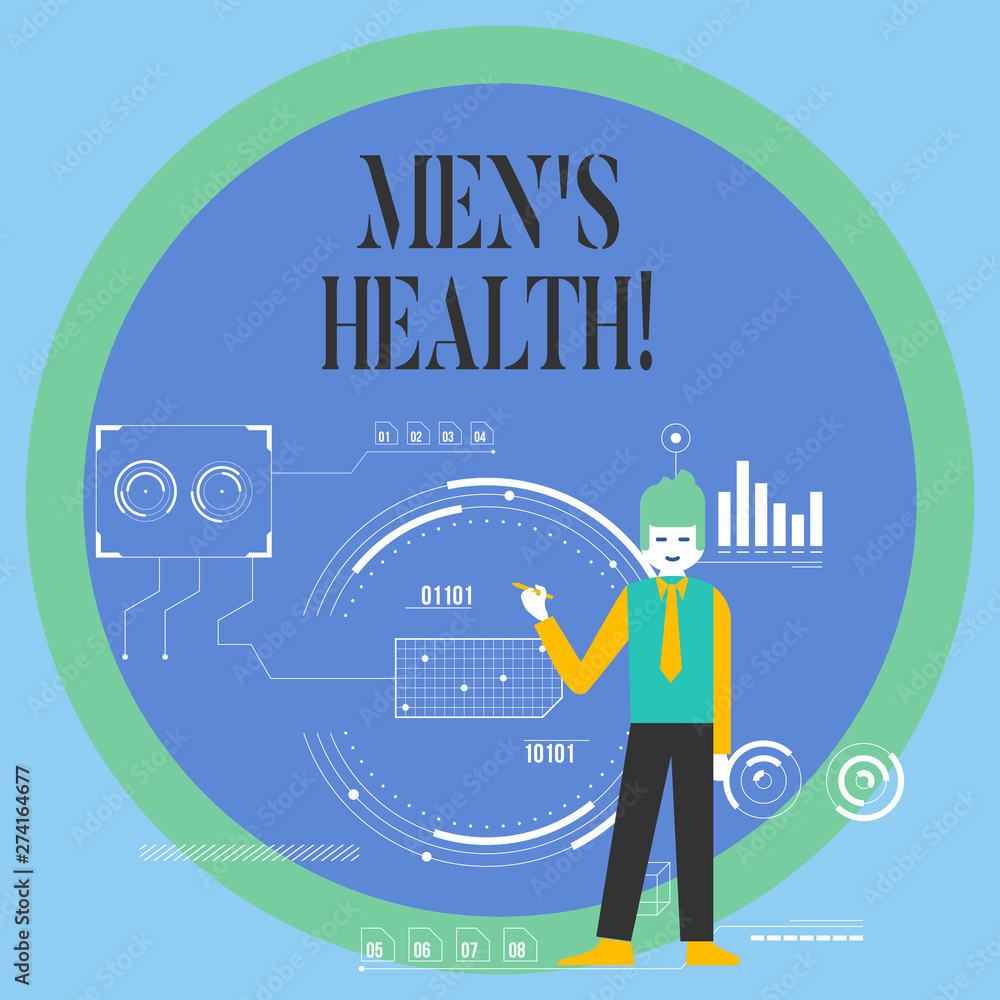 Conceptual hand writing showing Men S Health. Concept meaning state of complete physical mental and social well being by analysis Man Holding Pen Pointing to Chart Diagram SEO Process Icons Conceptual hand writing showing Men S Health. Concept meaning state of complete physical mental and social well being by analysis Man Holding Pen Pointing to Chart Diagram SEO Process Icons