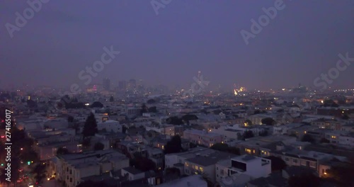 drone - San Francisco on a summer night in 2018 4k mavic pro photo