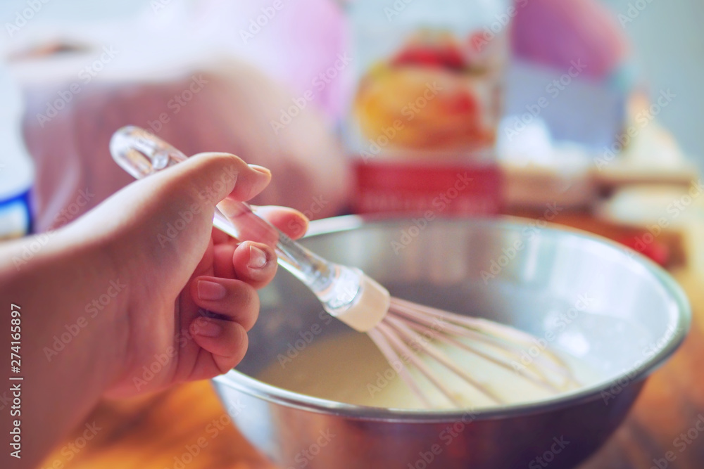 Baking cake dough in the kitchen for this holiday. Baking cake dough in the kitchen for this holiday.
