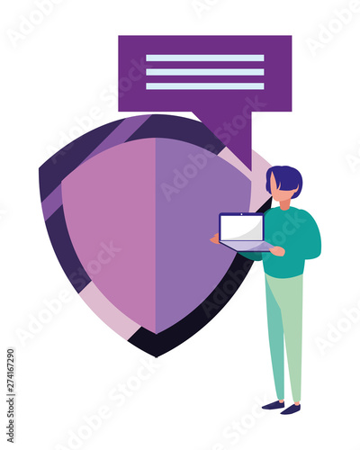 copyright of intellectual people icon vector ilustration
