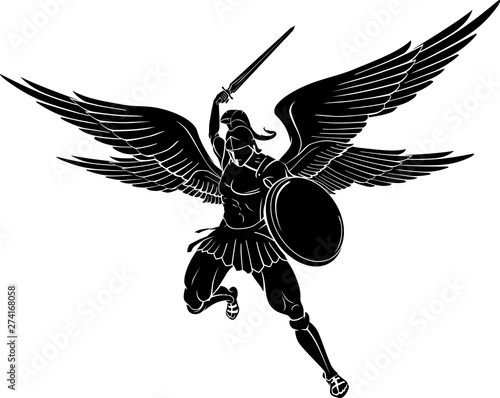 Archangel Sword Strike, Mid Air Front View