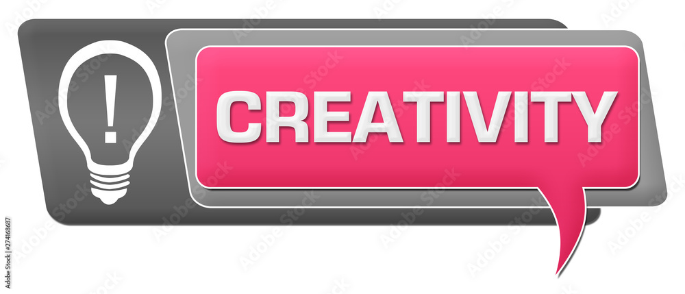Creativity Pink Grey Comment Symbol Horizontal Creativity Pink Grey Comment Symbol Horizontal