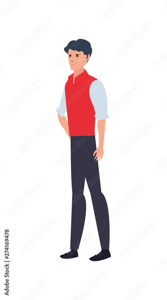 delivery man character icon vector ilustrate delivery man character icon vector ilustrate