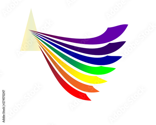 logo with 7 colours vector © Srishti