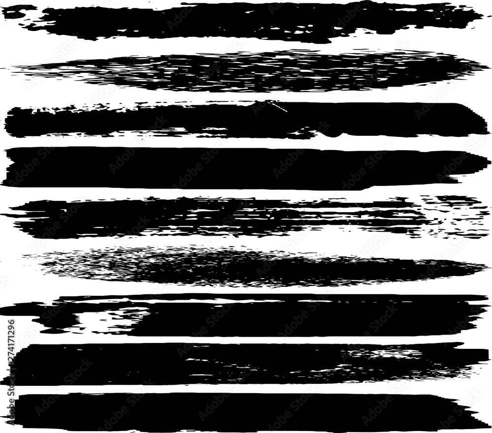 Grunge vector brush. Abstract black spots on a white background. Templates for the destruction of text and print. Isolated lines. Grunge vector brush. Abstract black spots on a white background. Templates for the destruction of text and print. Isolated lines.