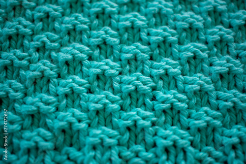 Принти на полотні Hand Knit Textured Fabric Background