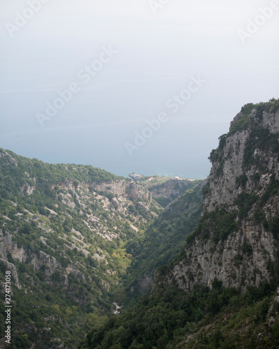 cloudy romantic mountains in pilio greece © Melanie