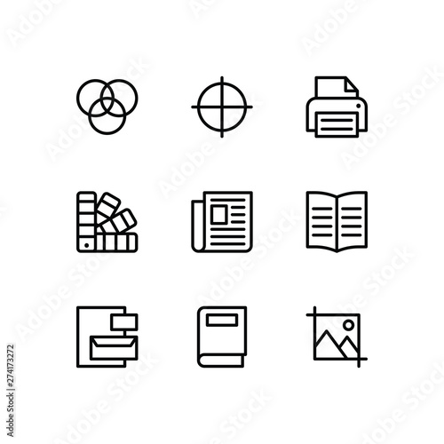 Editorial Design Line Icons