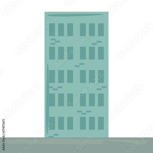 building structure exterior icon vector ilustration