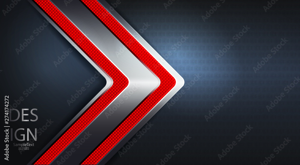 Dark abstract textural design with a metallic arrow with a red frame Dark abstract textural design with a metallic arrow with a red frame