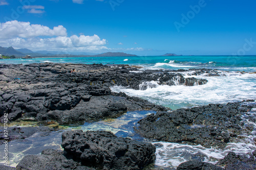 Rugged Coastline of Oahu, Hawaii photo