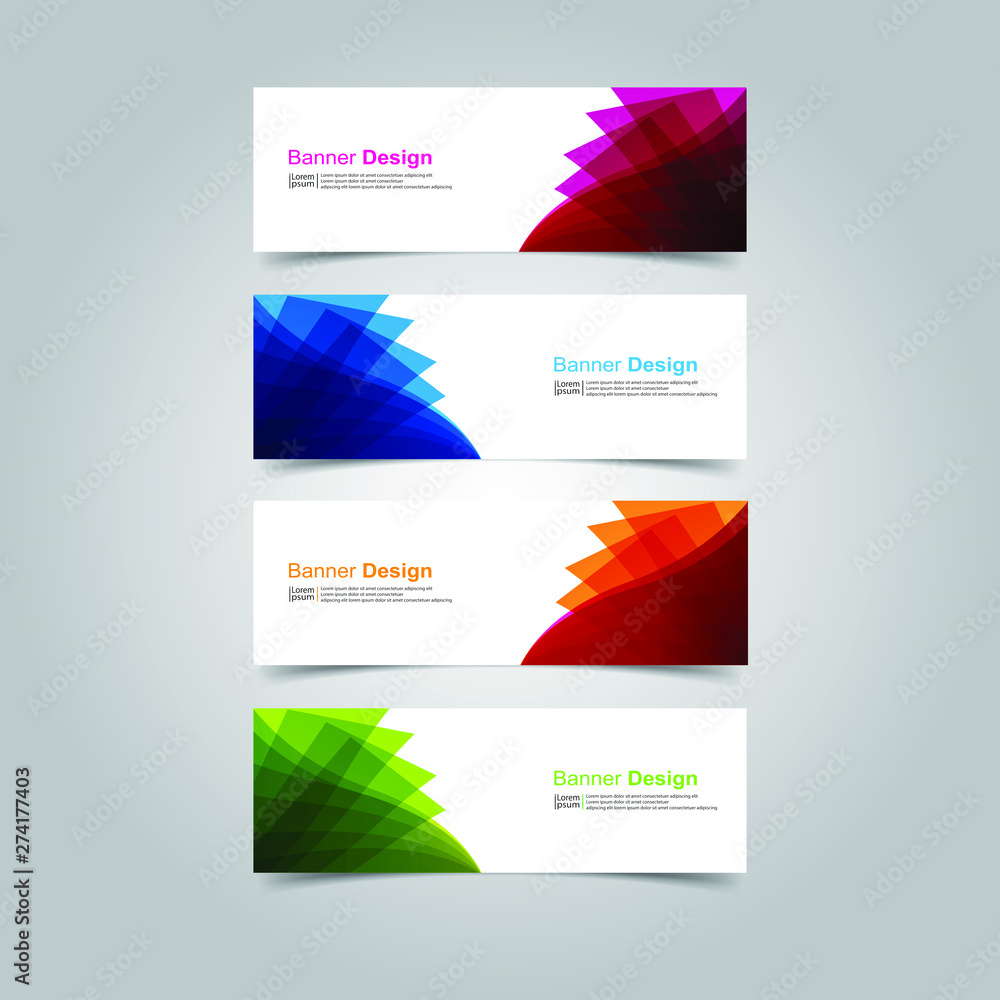 Vector Abstract design banner web template Vector Abstract design banner web template
