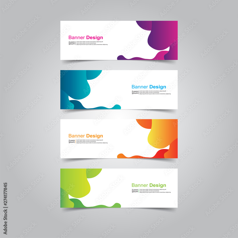 Fototapeta premium Vector abstract design banner web template