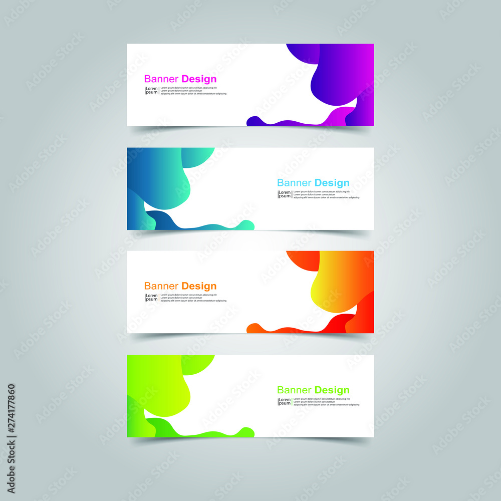 Fototapeta premium Vector abstract design banner web template