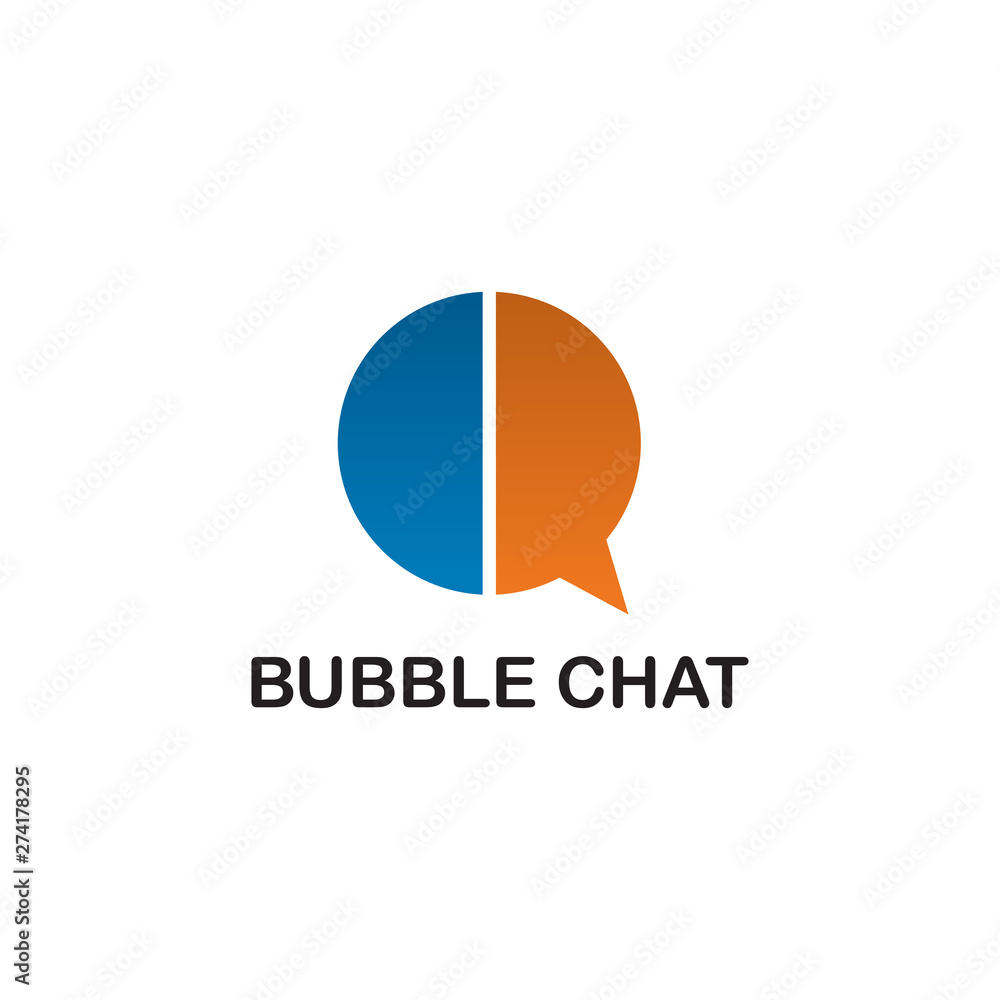 Bubble chat logo design inspiration vector template Bubble chat logo design inspiration vector template
