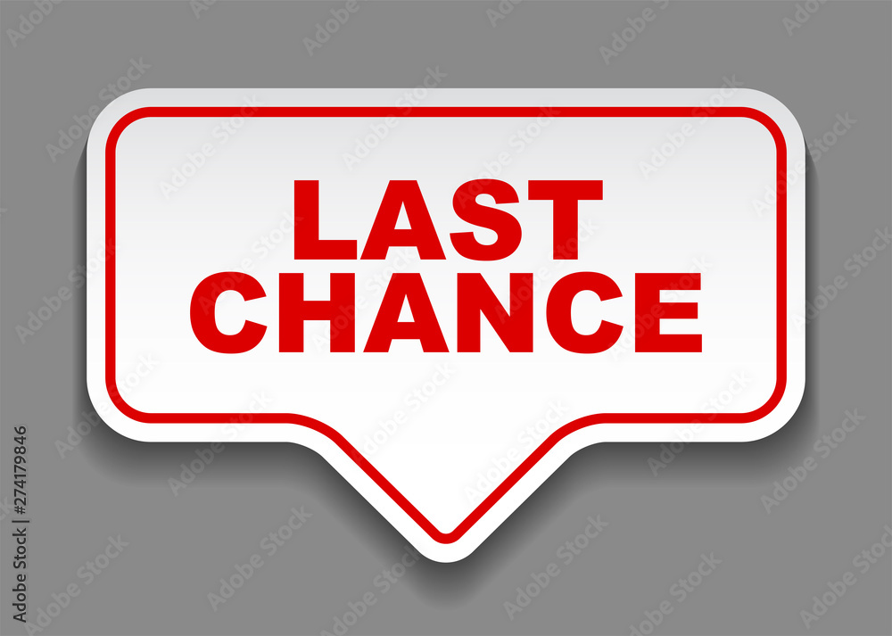 red vector banner last chance red vector banner last chance