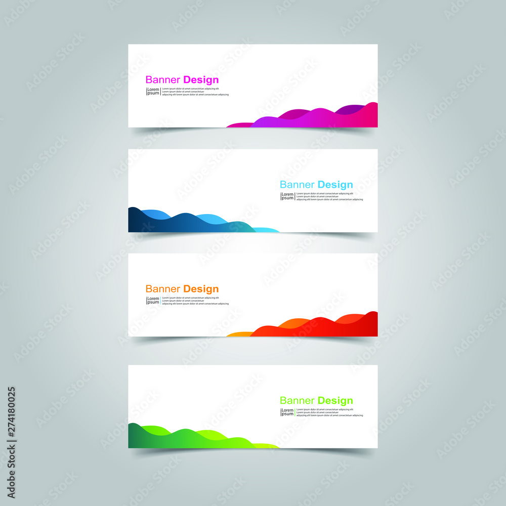 Fototapeta premium Vector abstract design banner web template