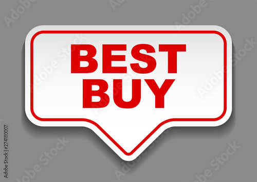 red vector banner best buy