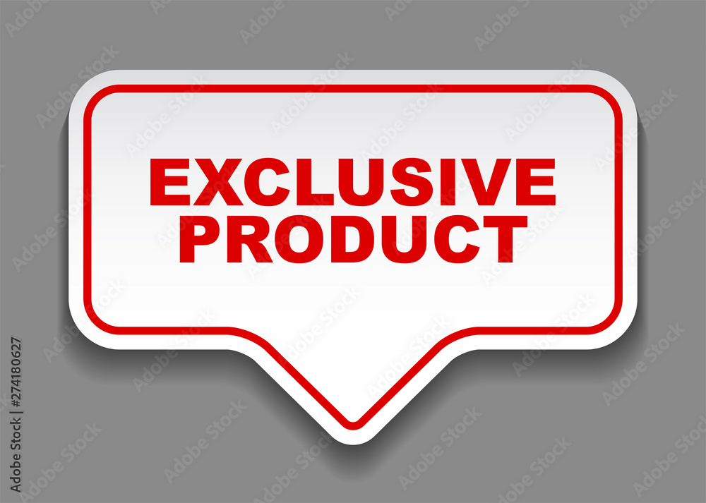 red vector banner exclusive product red vector banner exclusive product