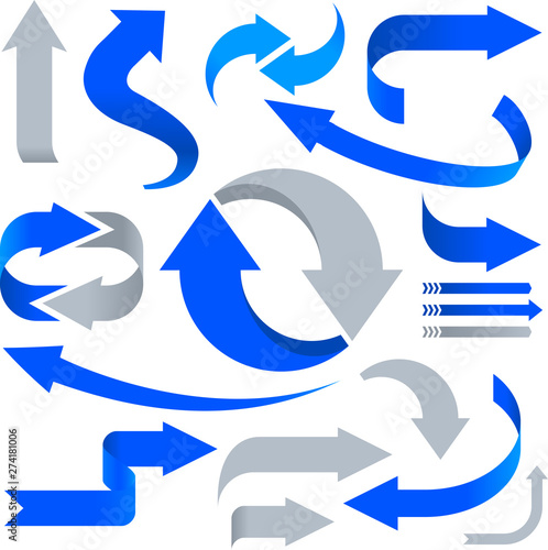 Soft arrows collection in b...